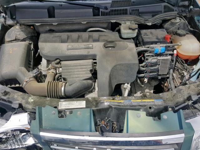 1G8AJ58F27Z200157 - 2007 SATURN ION LEVEL GREEN photo 7