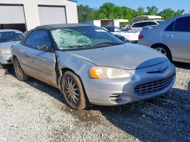 1C3EL45U51N591922 - 2001 CHRYSLER SEBRING LX SILVER photo 1