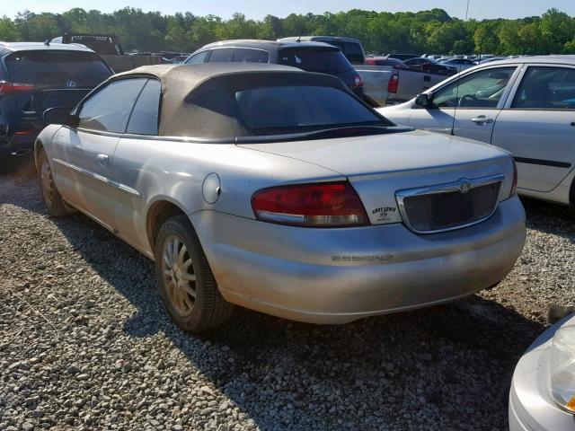 1C3EL45U51N591922 - 2001 CHRYSLER SEBRING LX SILVER photo 3