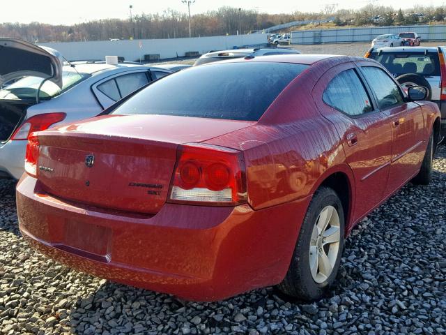 2B3CA3CV7AH286866 - 2010 DODGE CHARGER SX RED photo 4