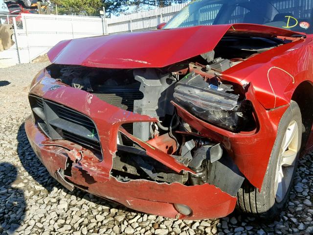 2B3CA3CV7AH286866 - 2010 DODGE CHARGER SX RED photo 9