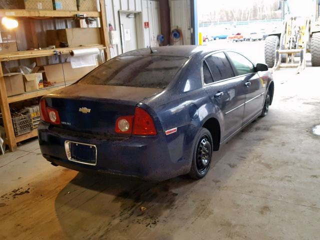 1G1ZB5EB5A4146714 - 2010 CHEVROLET MALIBU LS BLUE photo 4