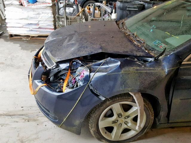 1G1ZB5EB5A4146714 - 2010 CHEVROLET MALIBU LS BLUE photo 9