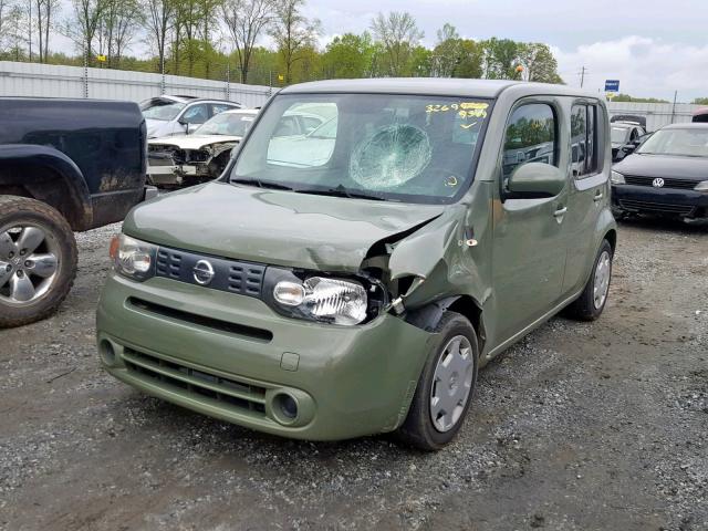 JN8AZ2KR3AT165613 - 2010 NISSAN CUBE BASE GREEN photo 2