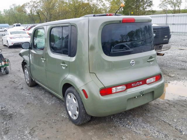 JN8AZ2KR3AT165613 - 2010 NISSAN CUBE BASE GREEN photo 3