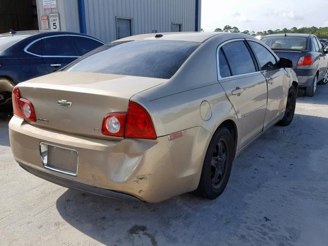 1G1ZG57B38F216403 - 2008 CHEVROLET MALIBU LS GOLD photo 4