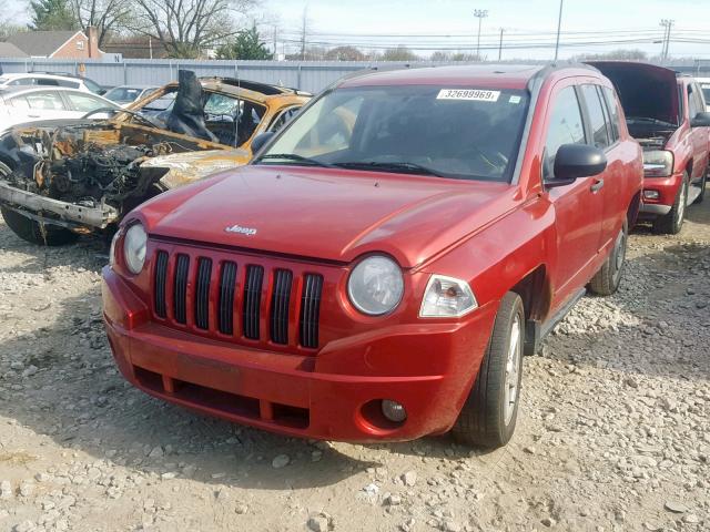 1J8FT47W38D766935 - 2008 JEEP COMPASS SP წითელი ფოტო 2