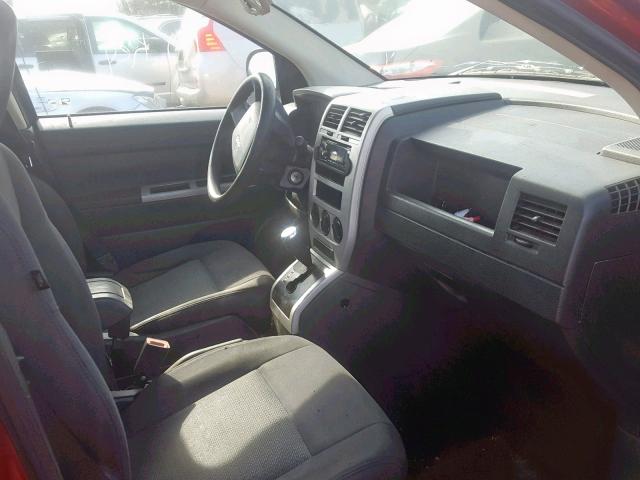 1J8FT47W38D766935 - 2008 JEEP COMPASS SP წითელი ფოტო 5