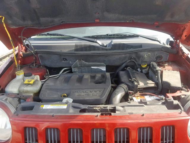 1J8FT47W38D766935 - 2008 JEEP COMPASS SP წითელი ფოტო 7