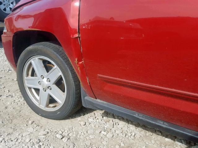 1J8FT47W38D766935 - 2008 JEEP COMPASS SP წითელი ფოტო 9