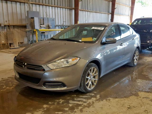 1C3CDFBA8DD100599 - 2013 DODGE DART SXT GRAY photo 2