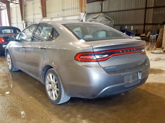 1C3CDFBA8DD100599 - 2013 DODGE DART SXT GRAY photo 3