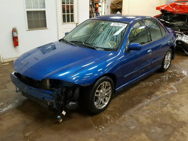 1G1JH52F537355732 - 2003 CHEVROLET CAVALIER L BLUE photo 2