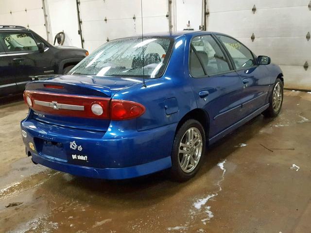 1G1JH52F537355732 - 2003 CHEVROLET CAVALIER L BLUE photo 4