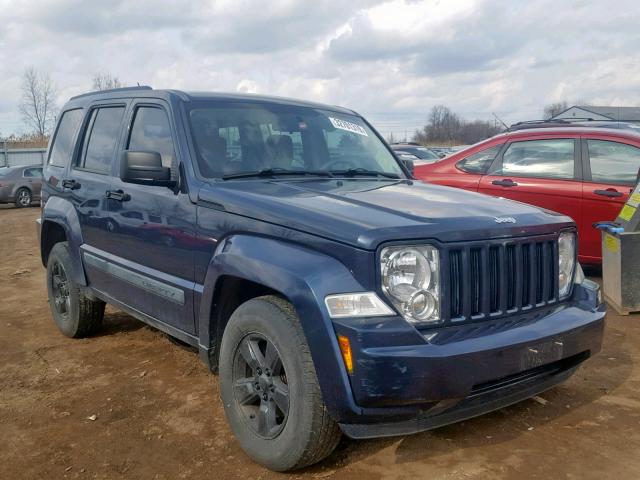 1J8GN28K68W190034 - 2008 JEEP LIBERTY SP BLUE photo 1