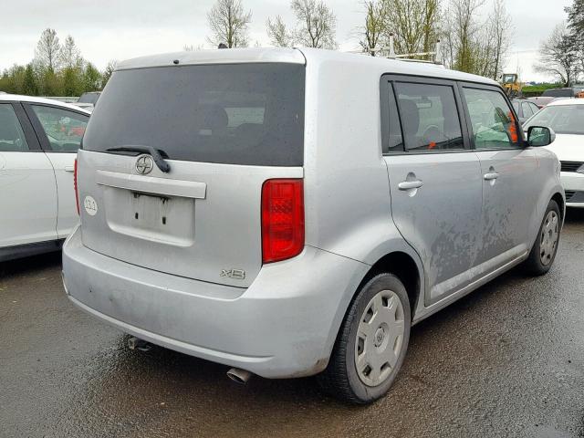 JTLKE50E081038101 - 2008 TOYOTA SCION XB 银色 照片 4