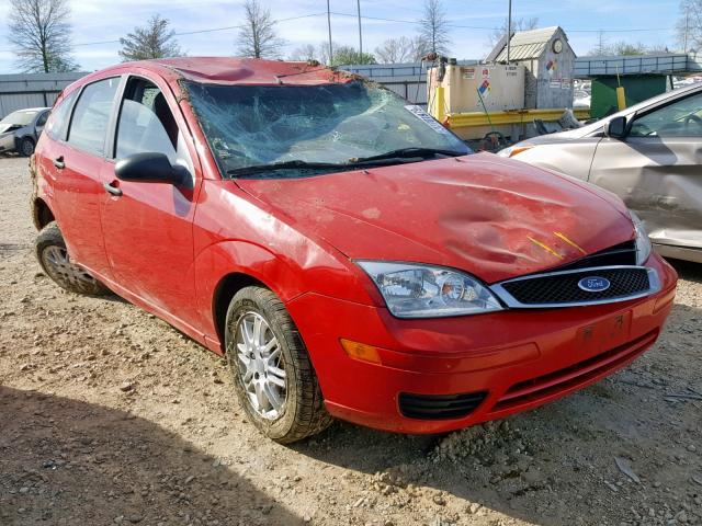 1FAFP37NX7W238511 - 2007 FORD FOCUS ZX5 RED photo 1