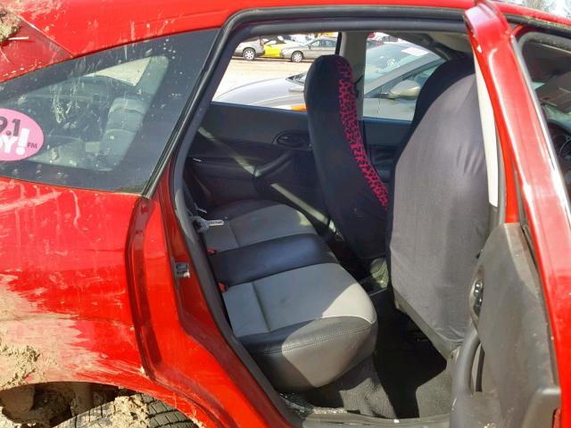 1FAFP37NX7W238511 - 2007 FORD FOCUS ZX5 RED photo 6