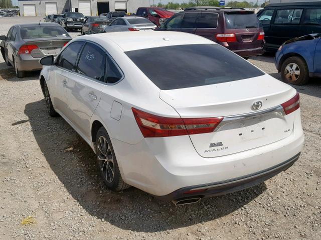 4T1BK1EB3GU215843 - 2016 TOYOTA AVALON XLE WHITE photo 3