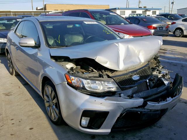 KNAFW6A35D5707248 - 2013 KIA FORTE SX SILVER photo 1