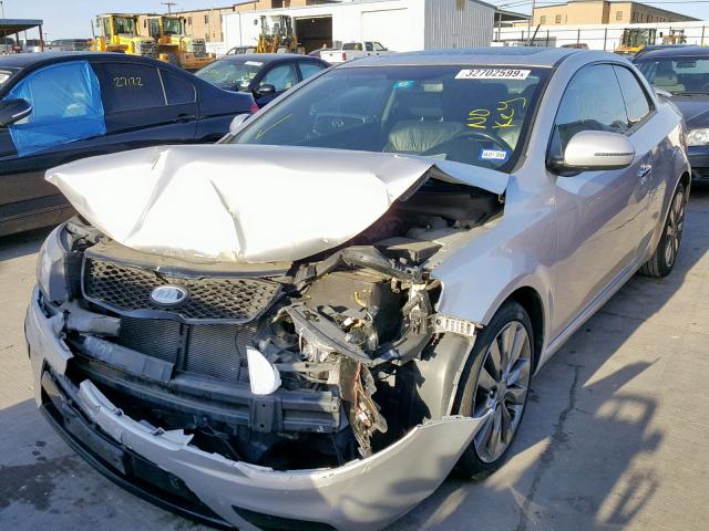 KNAFW6A35D5707248 - 2013 KIA FORTE SX SILVER photo 2