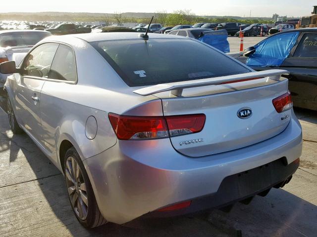 KNAFW6A35D5707248 - 2013 KIA FORTE SX SILVER photo 3