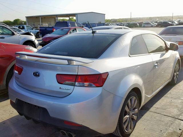 KNAFW6A35D5707248 - 2013 KIA FORTE SX SILVER photo 4