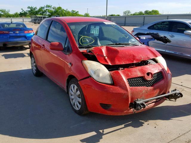 JTDJT923185166646 - 2008 TOYOTA YARIS RED photo 1