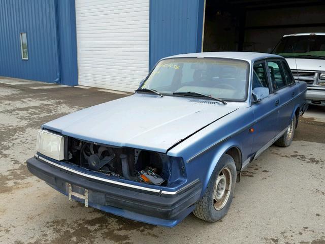 YV1AA8843M1441526 - 1991 VOLVO 240 BLUE photo 2