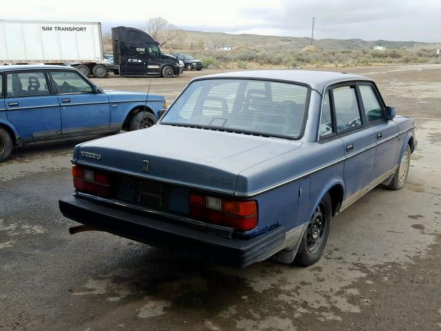 YV1AA8843M1441526 - 1991 VOLVO 240 BLUE photo 4