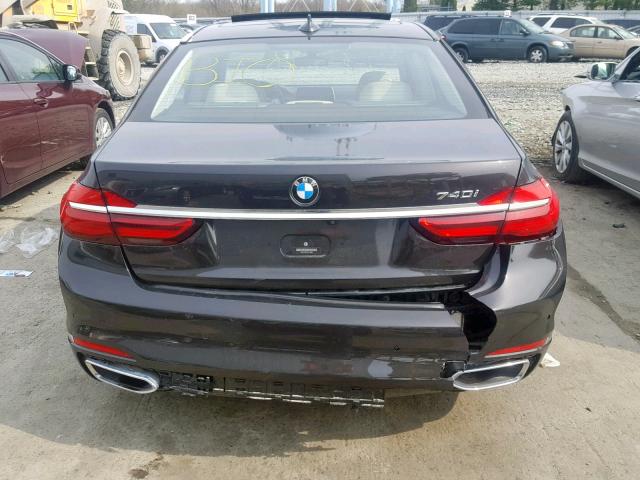 WBA7E2C51HG740305 - 2017 BMW 740 I GRAY photo 9