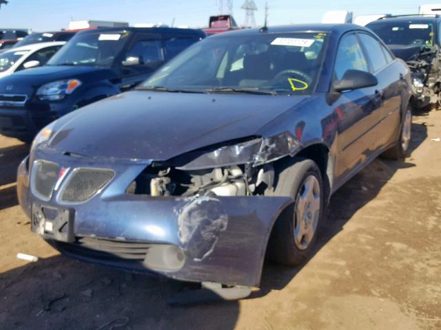 1G2ZF57B684301536 - 2008 PONTIAC G6 VALUE L BLUE photo 2