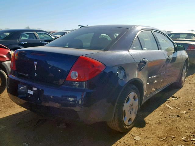 1G2ZF57B684301536 - 2008 PONTIAC G6 VALUE L BLUE photo 4