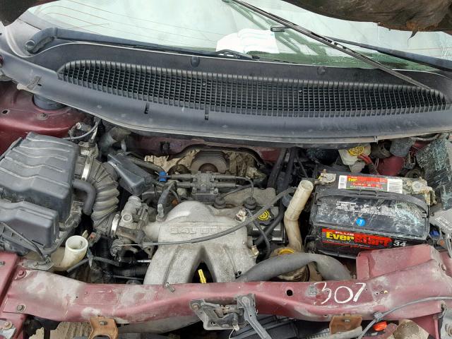 1D4GP25B73B117294 - 2003 DODGE CARAVAN SE MAROON photo 7