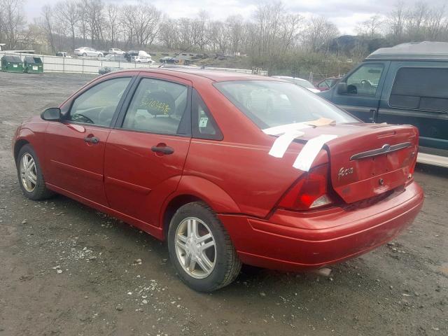 1FAFP34363W222948 - 2003 FORD FOCUS SE C RED photo 3