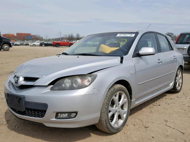 JM1BK343181780864 - 2008 MAZDA 3 HATCHBAC SILVER photo 2