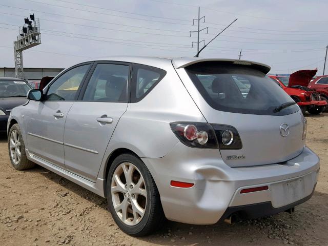 JM1BK343181780864 - 2008 MAZDA 3 HATCHBAC SILVER photo 3