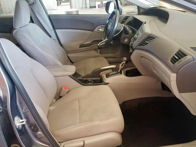 2HGFB2F68CH329123 - 2012 HONDA CIVIC HF GRAY photo 5