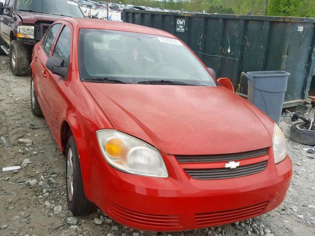 1G1AK52F257620501 - 2005 CHEVROLET COBALT RED photo 1