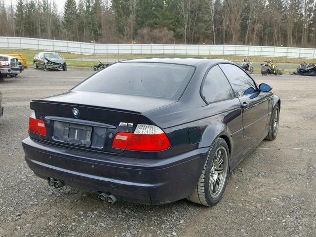 WBSBL93403JR22472 - 2003 BMW M3 BLUE photo 4