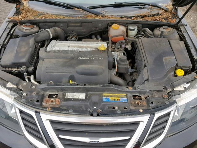 YS3FB46Y091002341 - 2009 SAAB 9-3 2.0T BLACK photo 7