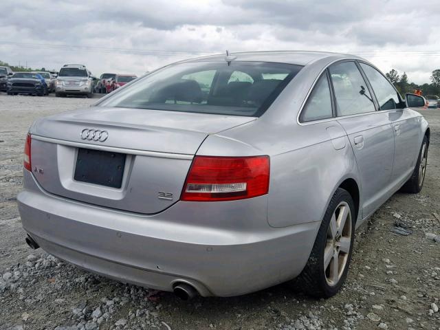 WAUDH74F88N069127 - 2008 AUDI A6 3.2 QUA SILVER photo 4