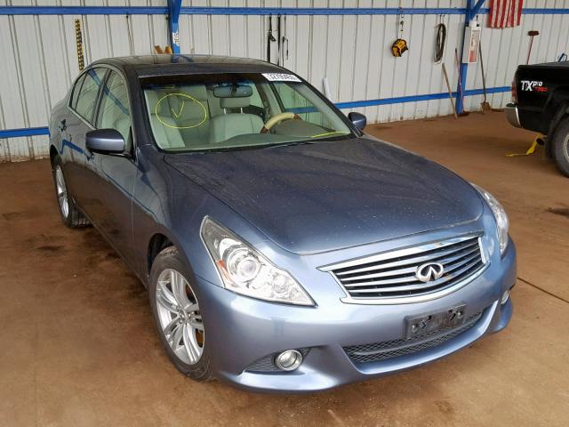 JN1CV6AR3AM461141 - 2010 INFINITI G37 BLUE photo 1