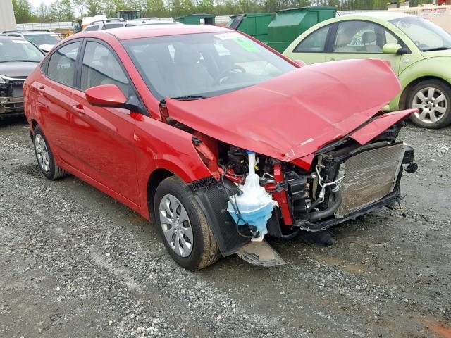 KMHCT4AE9GU004522 - 2016 HYUNDAI ACCENT SE RED photo 1