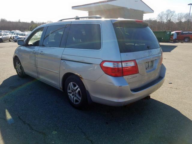 5FNRL38716B022844 - 2006 HONDA ODYSSEY EXL  photo 3