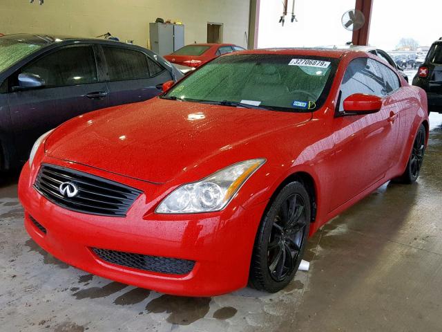 JNKCV64E29M602894 - 2009 INFINITI G37 BASE RED photo 2