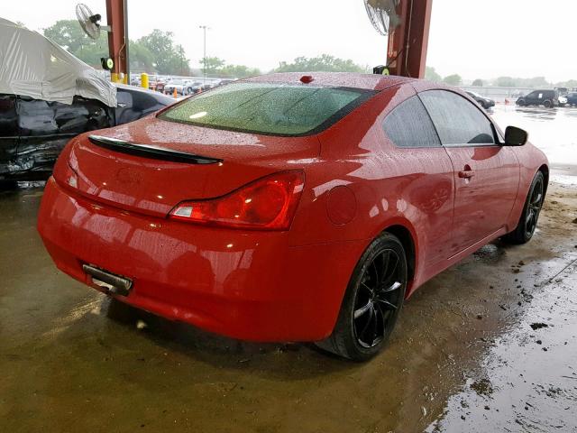 JNKCV64E29M602894 - 2009 INFINITI G37 BASE RED photo 4