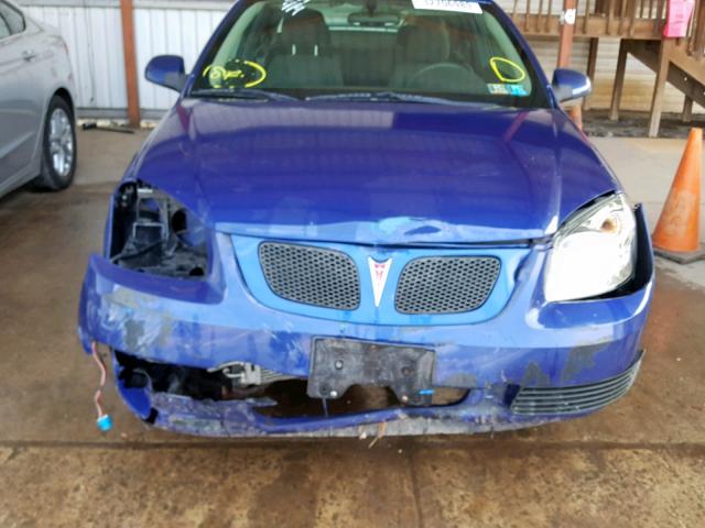 1G2AL15F577221260 - 2007 PONTIAC G5 BLUE photo 9