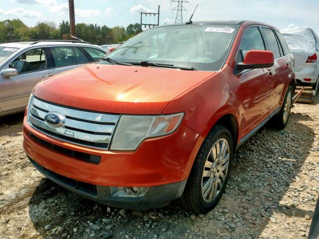 2FMDK39C48BA29016 - 2008 FORD EDGE LIMIT ORANGE photo 2