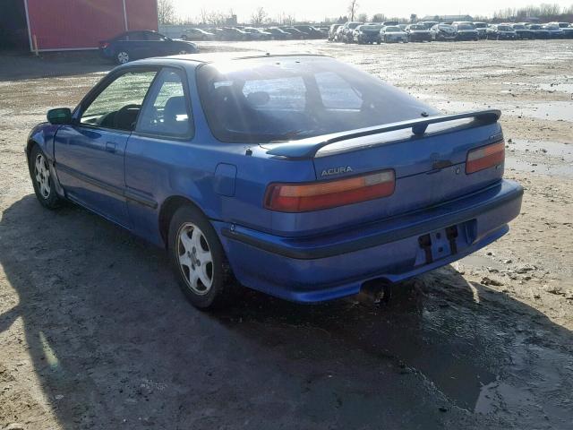 JH4DA9368NS805094 - 1992 ACURA INTEGRA GS BLUE photo 3